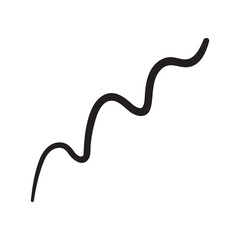 Abstract Squiggle Line Element