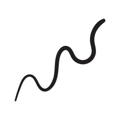 Abstract Squiggle Line Element