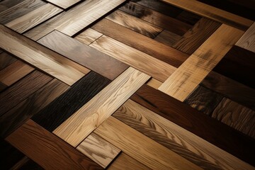Different wood types for parquet and building materials. Generative AI