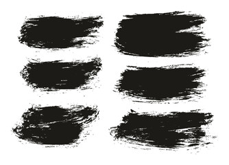 Round Brush Thin Short Background Artist Brush High Detail Abstract Vector Background Set 