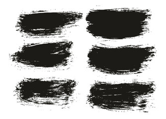 Round Brush Thin Short Background Artist Brush High Detail Abstract Vector Background Set 