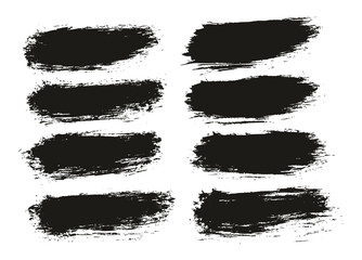 Round Brush Thin Short Background Artist Brush High Detail Abstract Vector Background Set 