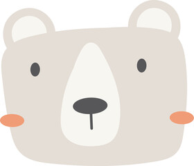 Bear Face Cartoon