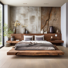 Minimalist design interior of modern bedroom