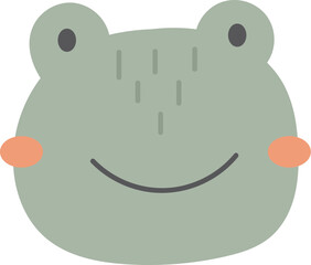 Frog Face Cartoon