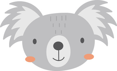 Koala Face Cartoon