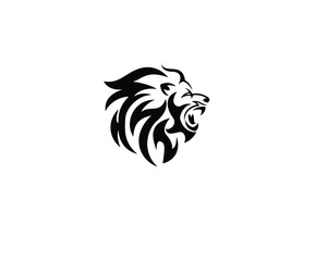 Lion Head Logo Vector Template Illustration Design