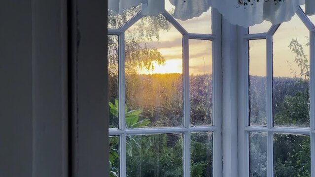 Sunset view from the window