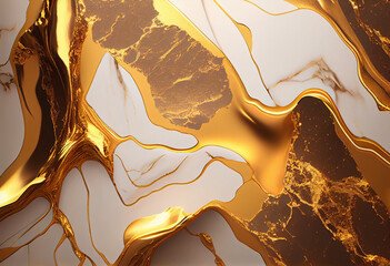 Rich gold marble background wallpaper gold marble background. Generative AI