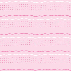  Seamless cute pink pattern. Can be printed on any material: package, merch, fabric, home.