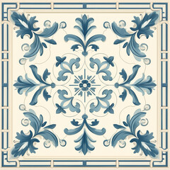 Fototapeta premium Picture of floor tile pattern wall tiles Home decoration pattern or ceiling.