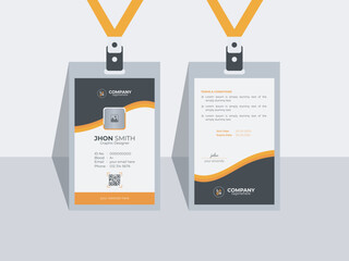 Obraz premium ID Card Template | Office Id card | Employee Id card for your company