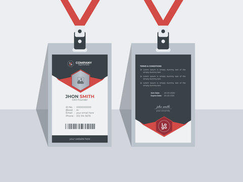 employee Id card design tamplate |  employee id badge design | 