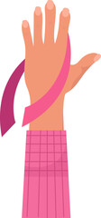 Breast Cancer Awareness Hand