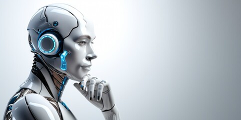 android robot thinking