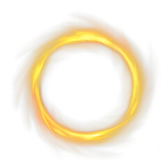 Circle of Fire on transparent background, Ring fire flame frame, Ring of Flames, a fiery circle png