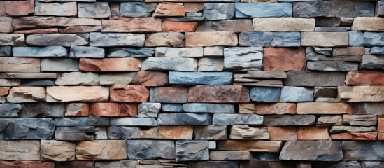 Background of an abstract artificial wall made of stone