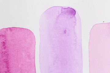 Abstract pink purple watercolor texture background. Creative pattern design for print invitation card, postcard. Drawing poster, colorful wallpaper.