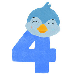 Illustration, numbers, animals