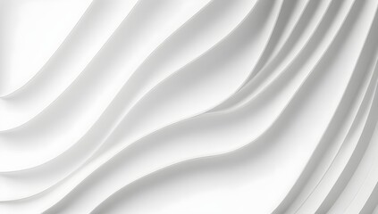 Modern White Background with Smooth and Elegant Waves