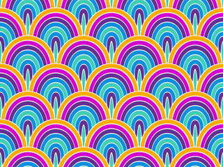 Repeating ocean fish squama vector endless ornament. Cheerful snakeskin