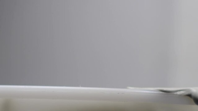 Mixing compound mud drywall prep material working, home renovation theme