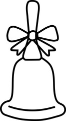 Christmas Bell Outline
