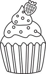 Cupcake Outline