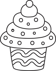Cupcake Outline
