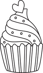 Cupcake Outline