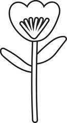 Flower outline