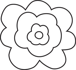 Flower outline