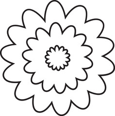 Flower outline