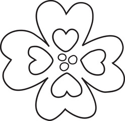 Flower outline