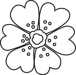 Flower outline