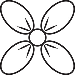 Flower outline