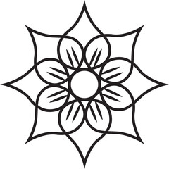 Flower outline