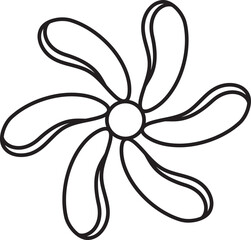 Flower outline