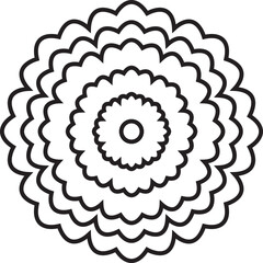 Flower outline