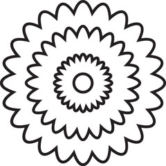 Flower outline
