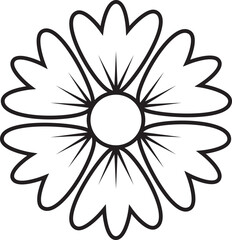 Flower outline
