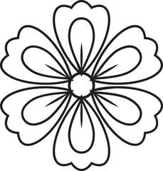 Flower outline