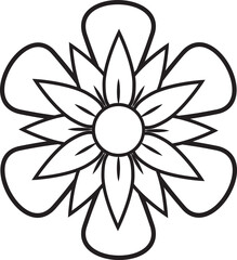 Flower outline