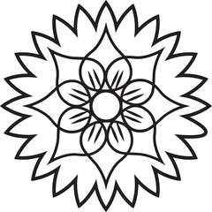 Flower outline