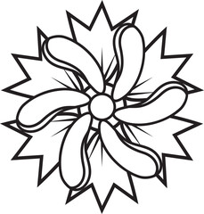 Flower outline