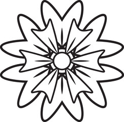 Flower outline