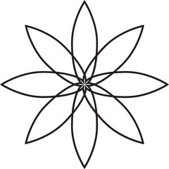 Flower outline