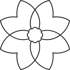 Flower outline