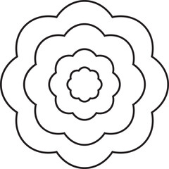 Flower outline