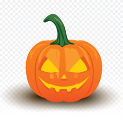 halloween pumpkin with transparent background